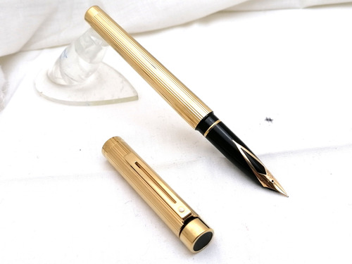 Sheaffer Targa 1005 Pluma Fuente Electroplated Punta Oro 14k