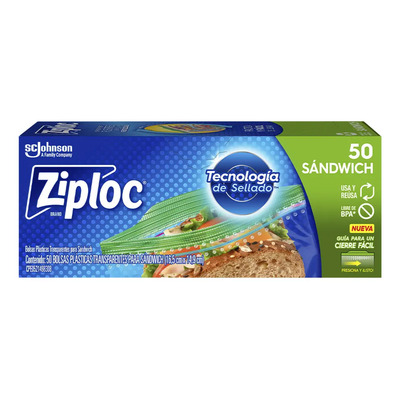 Bolsa Ziploc Llevar Chica 50u | MercadoLibre
