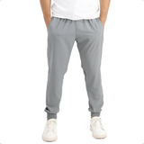 Calça Jogger Slim Fit Casual Tactel Elastano Treino Academia