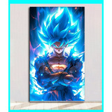 Cuadro Decorativo Dragon Ball 29x50 Cm Goku Super Saiyajin 