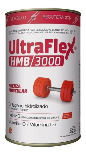 Colágeno Ultraflex Hmb 3000 Fuerza Muscular Polvo 420g