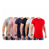 Kit C/10 Camisetas Blusas Camisa  Masculinas Long Line Swag 