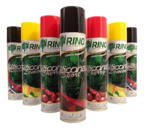 Silicona Perfumadas X6 En Aerosol Rino Multiuso Por Mayor