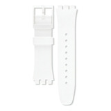 Correa Malla Reloj Swatch Basic White Susw400 | Asusw400 Ancho 20 Mm Color Blanco