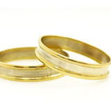 Alianzas Oro 18k 3 Grs El Par -anillos Compromiso-casamiento