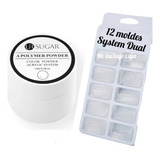 Kit Acrilico Mas Moldes System Dual Uñas Acrílicas Semiperma