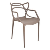 Cadeira De Jantar Top Chairs Top Chairs Allegra, Estrutura De Cor  Fendi, 10 Unidades