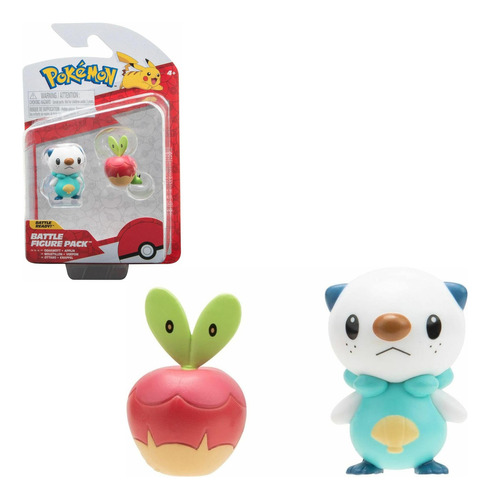 Figuras Pokemon Oshawott + Applin - Pokemon Battle Ready