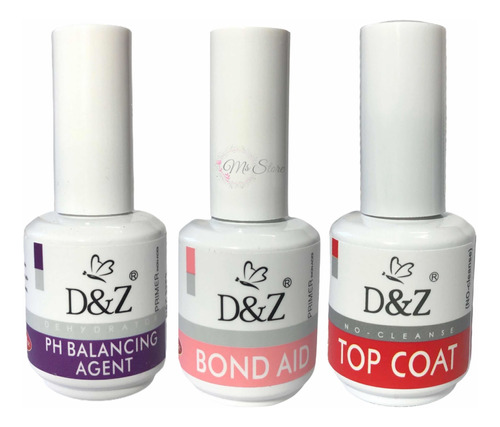 Kit Dez Preparadores Blindagem Em Gel Ph+base Gel +top Coat