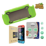 Kit Nintendo Switch  Case Protector Mario + Mica + Thumb 