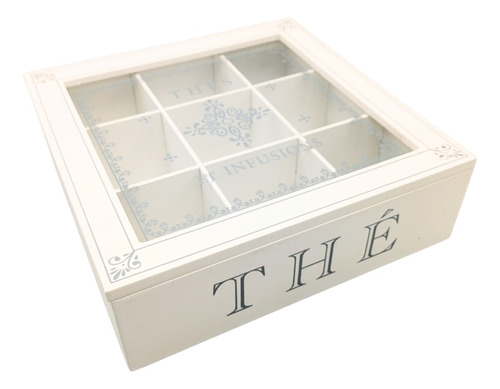 Caja Organizadora De Té 9 Divisiones 