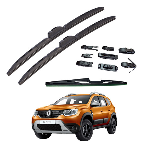 Juego De 3 Limpiaparabrisas Reluvsa Renault Duster 2018/2020