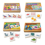 Brinquedos Educativos Pedagógicos Com 4 Jogos Infantis