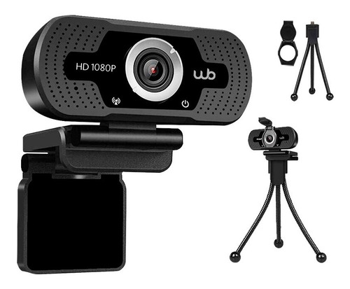 Webcam Full Hd 1080p Wb Com Microfone Antirruído + Tripé