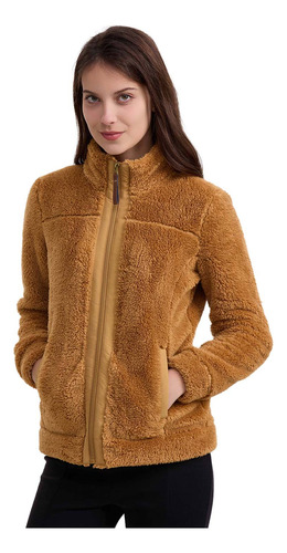 Polar Mujer Full Zipper Camel Fashion's Park