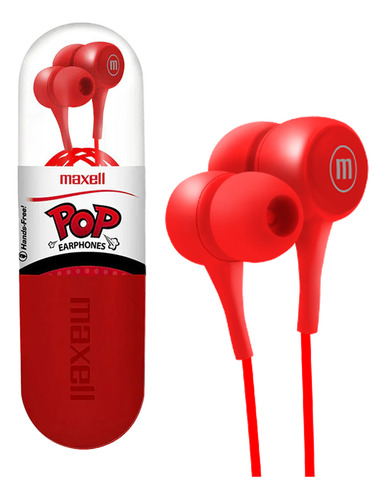 Audifonos Maxell Pop In-ear Anti-enredos 3.5mm Manos Libres