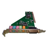 Placa De Audio 5 Canales + Midi Pci C-media C3dx 