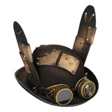 Retro Steampunk Goggles Black Top Hat Accesorios