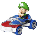 Carrinho Hot Wheels Mario Kart Baby Luigi - Mattel