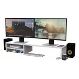 Suporte Dois Monitores Pc Mesa De Computador Gamer Dupla