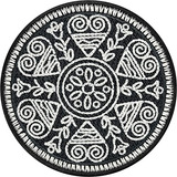 Parche Mandala Para Planchar Y Coser Para Todos Los Tejidos 