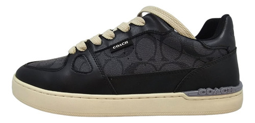 Tenis Coach Clp Sig Canva Sneakers Saddle Black Caja Origina