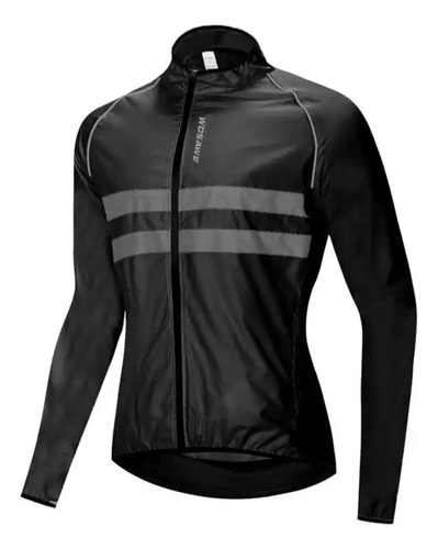 Chamarra Ciclismo Rompeviento Impermeable Reflejante Premium