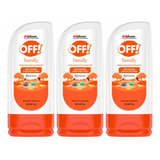 Off!family Crema Repelente De Insectos Mosquitos 196gr X 3un