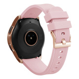 Pulseira De Silicone Para Galaxy Watch 42mm Sm-r810 E Gears2 Cor Rosa