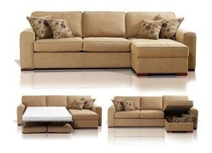 Sillon Esquinero Cama 2 Plazas Autom. Sofa Chenille Baulera