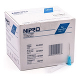 Aguja HiPodérmica Nipro 23gx25mm (1 ) Azul Caja 100u Capacidad En Volumen 0 Ml