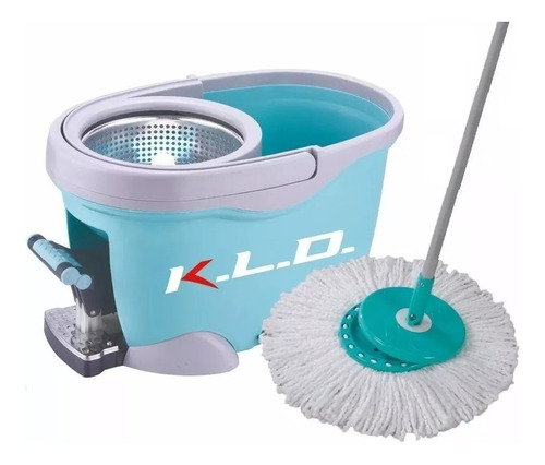 Balde Escurridor Centrifugador Mopa Cocina Baño Pisos Kld 