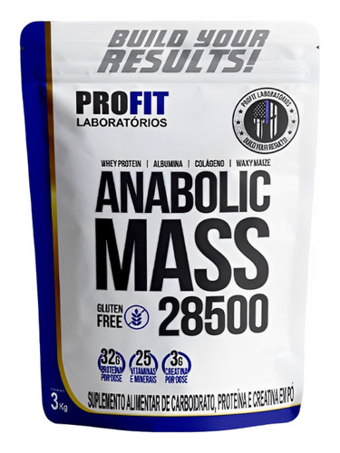 Suplemento Em Pó Anabolic Mass 28500 3kg D. Leite - Profit