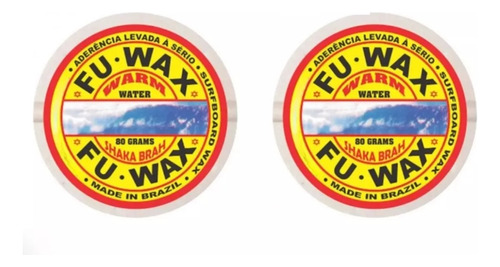 Parafina Fu Wax * Kit Com 2 * Parafina De Surf  By Fuwax