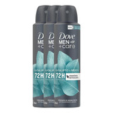 Kit 3 Desodorante Dove Men+care Eucalipto + Menta 72h 150ml