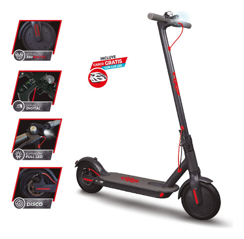 Scooter Electrico Mb Motos Axs Pro  Rojo 