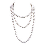 Multiple French Natural Freshwater Pearl Necklace For Women