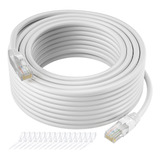 Cable Ethernet Cat5e De 50 Pies, Cable Largo De Internet Ca.