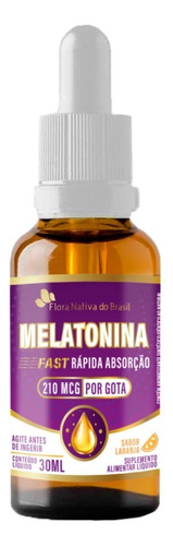 Melatonina Gotas 30ml Sabor Laranja Flora Nativa