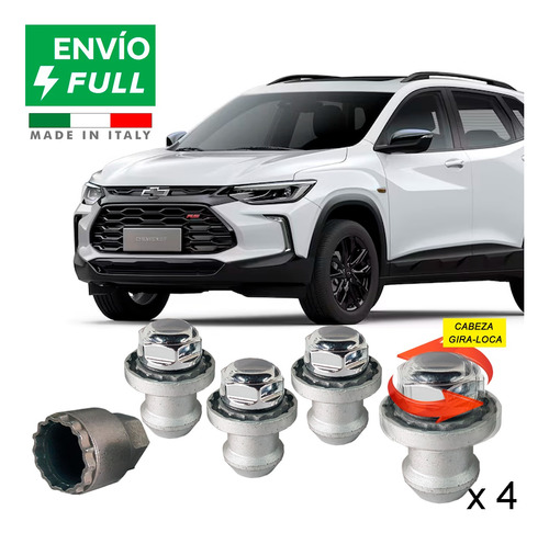 Kit 4 Tuercas Seguridad 12 X 1.5  Nuevo Chevrolet Tracker 20