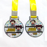 Medalha Personalizada De Metal Resinada P - Kit Com 70