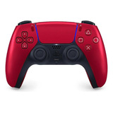 Controle Ps5 Sony Sem Fio Dualsense Vermelho Volcanic Red