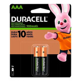 Pila Aaa Duracell Recargable 2 Baterías Nimh 900 Mah 1.2v