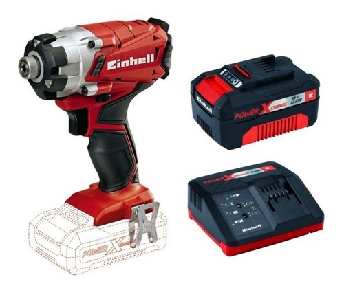 Atornillador Impacto 1/4 Inalambrico Einhell + Bateria 18v