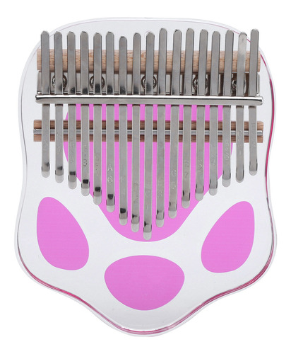 Juego De Piano Kalimba Para Pulgares, 17 Teclas, Acrílico, P