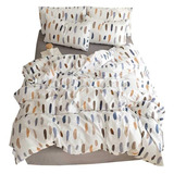 Feather Twin Duvet Cover Set Niños Algodón Blanco, Li...