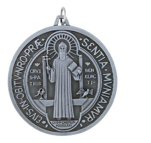Medallon De San Benito, Terminado Antiguo.