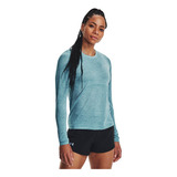 Ua Seamless Stride Ls Camiseta Manga Larga Azul De Mujer Par