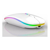 Mouse Inalámbrico Recargable 2.4ghz Led Rgb Distancia 10mts