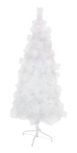 Arbol Pino De Navidad Blanco 150 Cm Cepillo Artificial